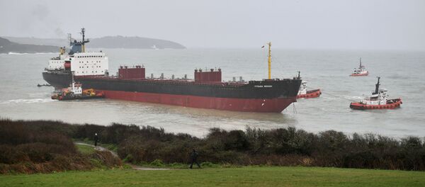 El carguero ruso Kuzma Minin cerca de la costa británica - Sputnik Mundo