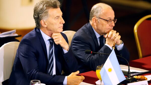 Mauricio Macri, presidente de Argentina, en la cumbre de Mercosur en Montevideo - Sputnik Mundo