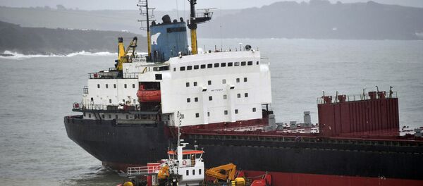 El carguero ruso Kuzma Minin cerca de la costa británica - Sputnik Mundo