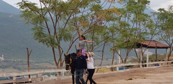 En Chilpancingo (México), la Policía Montada brinda una alternativa en la rehabilitación para personas con discapacidad - Sputnik Mundo