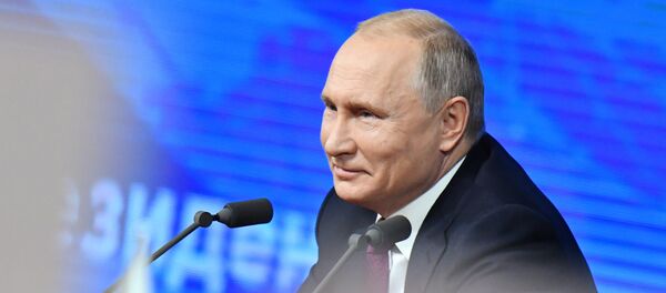 La rueda de prensa de Vladímir Putin - Sputnik Mundo