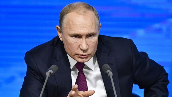 La rueda de prensa de Vladímir Putin - Sputnik Mundo
