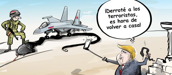 Historietas de cómo Trump derrotó a ISIS en Siria Historietas de cómo Trump derrotó a ISIS en Siria - Sputnik Mundo