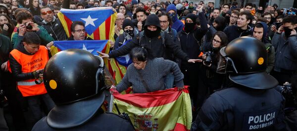 Protestas en Barcelona, Cataluña - Sputnik Mundo
