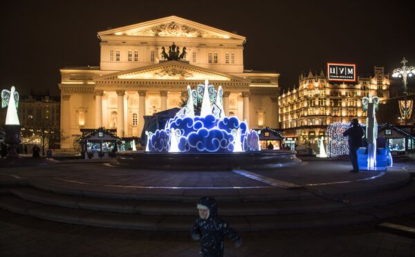 Decoración navideña en Moscú - Sputnik Mundo