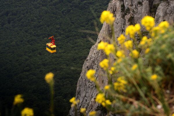 El teleférico Mishor - Ai Petri en Crimea  - Sputnik Mundo