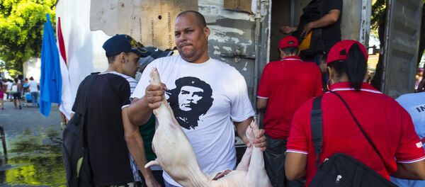 Venta de cerdo en Cuba - Sputnik Mundo