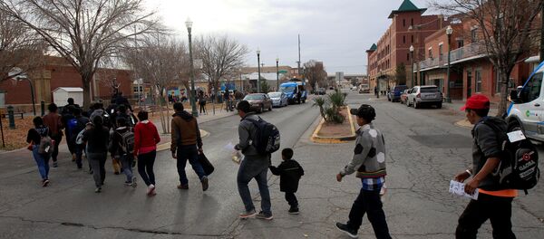 Migrantes cenrtroamericanos en EEUU - Sputnik Mundo