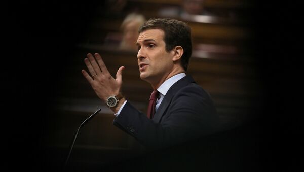 Pablo Casado, el presidente del PP - Sputnik Mundo