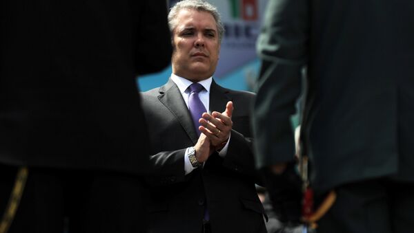 Iván Duque, presidente de Colombia - Sputnik Mundo