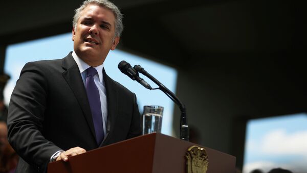 Iván Duque, presidente de Colombia - Sputnik Mundo