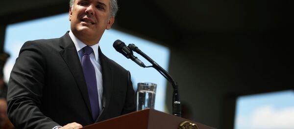 Iván Duque, presidente de Colombia - Sputnik Mundo