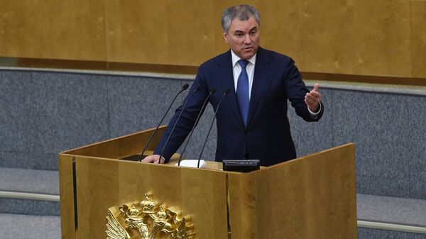 Viacheslav Volodin, presidente de la Duma de Estado de Rusia - Sputnik Mundo