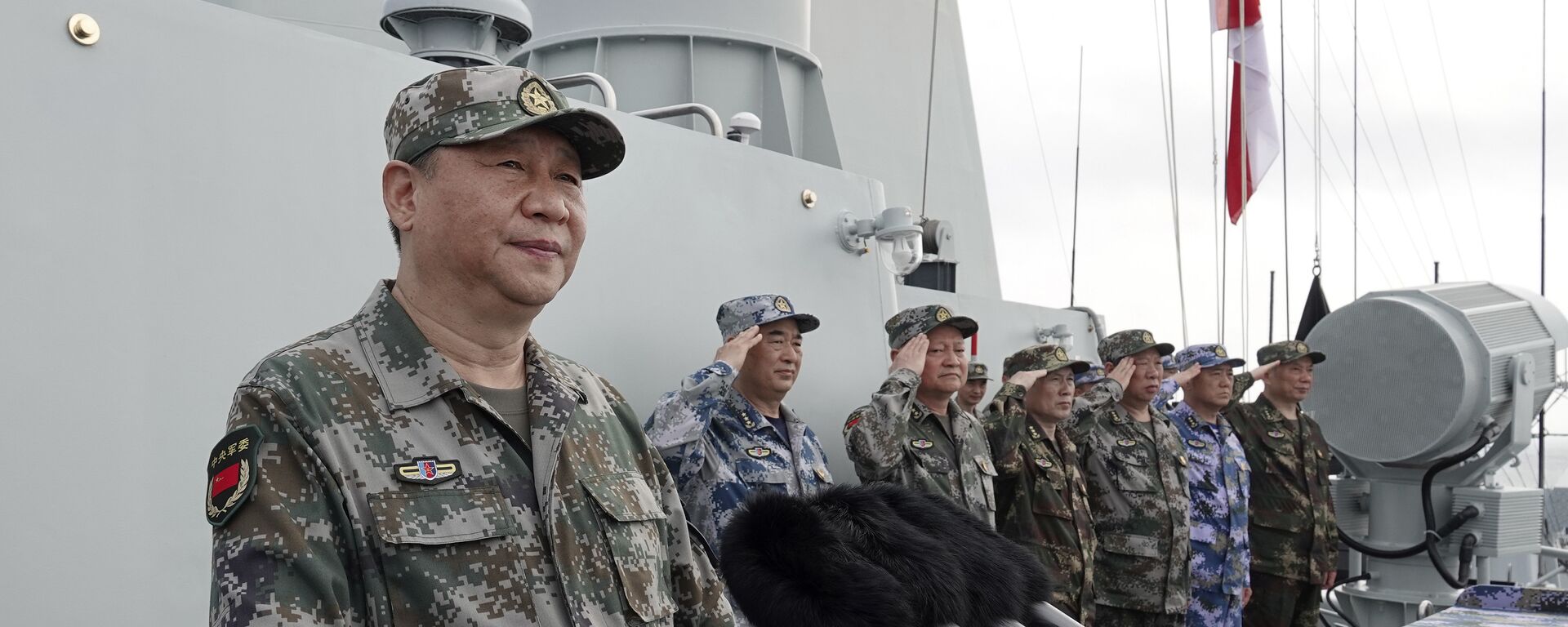 Xi Jinping, presidente y comandante en jefe de China, durante un discurso ante la Armada del Ejército Popular de Liberación (archivo) - Sputnik Mundo, 1920, 12.04.2023