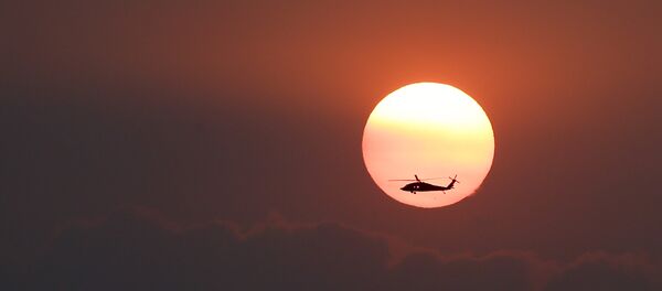 Un helicóptero (imagen referencial) - Sputnik Mundo