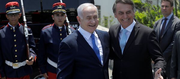 Benjamín Netanyahu, primer ministro israelí y Jair Bolsonaro, presidente de Brasil - Sputnik Mundo