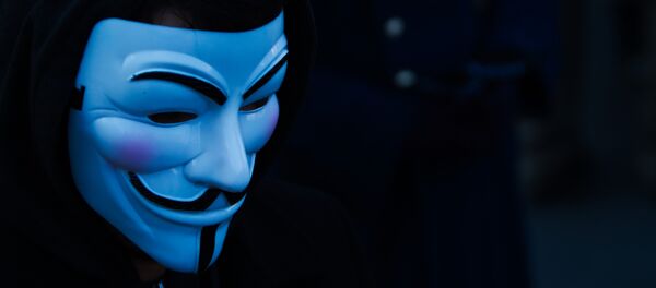 Máscara de Anonymous (imagen referencial) - Sputnik Mundo