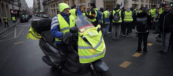 Las protestas de los 'chalecos amarillos' en París - Sputnik Mundo