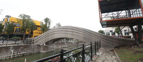 Innovador puente impreso en 3D erigido en China - Sputnik Mundo