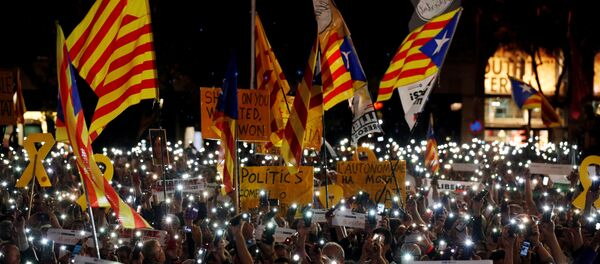 Partidarios de la independencia de Cataluña Partidarios de la independencia de Cataluña - Sputnik Mundo