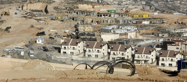 Un nuevo proyecto de viviendas en la parte septentrional del asentamiento israelí de Efrat, cerca de la ciudad palestina de Belén - Sputnik Mundo