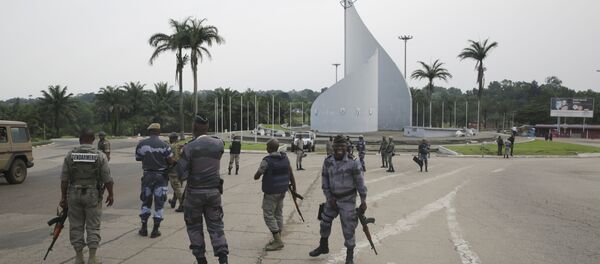Fuerzas leales al presidente de Gabón en la capital Libreville, 7 de enero de 2019 Fuerzas leales al presidente de Gabón en la capital Libreville, 7 de enero de 2019 - Sputnik Mundo