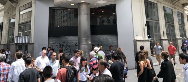 Uno de los más de 200 locales vacíos en la histórica zona comercial porteña, calle Florida - Sputnik Mundo