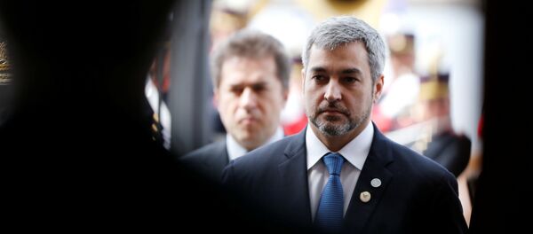 El presidente de Paraguay, Mario Abdo Benítez El presidente de Paraguay, Mario Abdo Benítez - Sputnik Mundo
