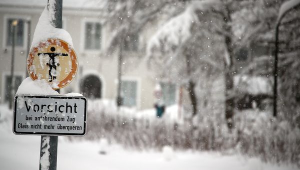 Fuertes nevadas en Alemania Fuertes nevadas en Alemania - Sputnik Mundo