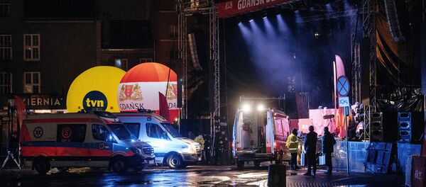 El lugar del ataque con cuchillo en Gdansk - Sputnik Mundo