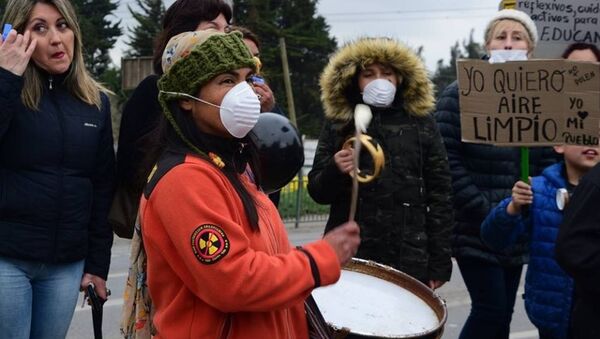 Movilización por la situación medioambiental y de salud de la población de Puchuncaví y Quintero, Chile. - Sputnik Mundo