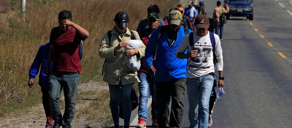 Migrantes hondureños Migrantes hondureños - Sputnik Mundo
