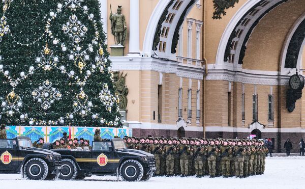 Ensayo del desfile en honor al 75 aniversario de la ruptura del sitio de Leningrado - Sputnik Mundo