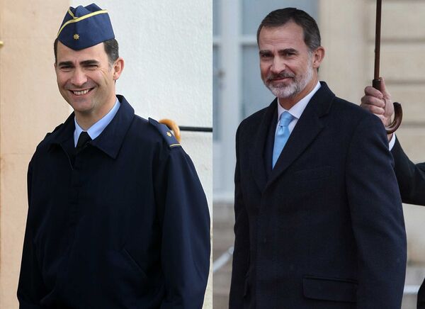 El actual Rey de España, Felipe VI, en el 2009 / en el 2018 - Sputnik Mundo