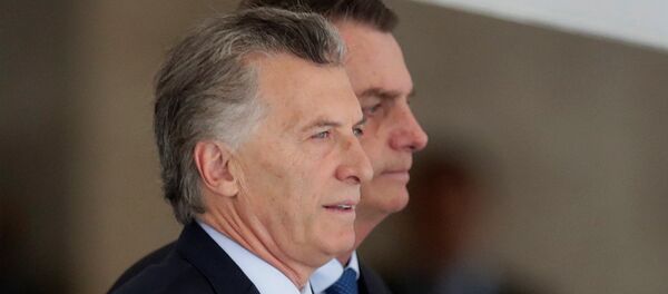 Mauricio Macri y Jair Bolsonaro, presidentes de Argentina y Brasil respectivamente - Sputnik Mundo