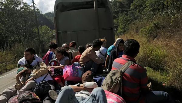 Migrantes hondureños