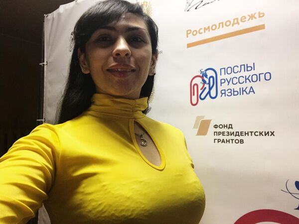 Natalí Agüero, estudiante argentina de maestría en el Instituto Pushkin de Moscú gracias a las becas ofrecidas por el Gobierno de Rusia - Sputnik Mundo