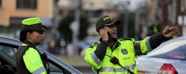 La Policía de Bogotá en el lugar del atentado - Sputnik Mundo