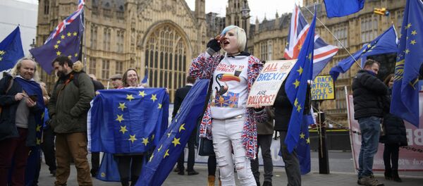Protesta contra el Brexit - Sputnik Mundo