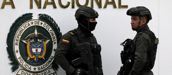 La Policía de Bogotá en el lugar del atentado - Sputnik Mundo
