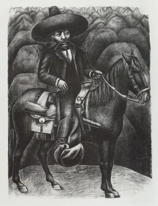 Emiliano Zapata, de David Alfaro Siqueiros, obra integrante de la 'Exposición Pendiente'. Emiliano Zapata, de David Alfaro Siqueiros, obra integrante de la 'Exposición Pendiente'. - Sputnik Mundo
