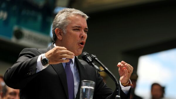 Iván Duque, presidente de Colombia - Sputnik Mundo