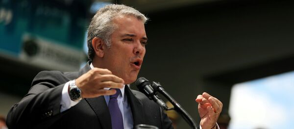 Iván Duque, presidente de Colombia - Sputnik Mundo