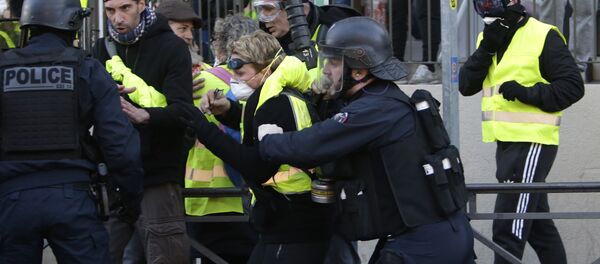 Protestas de los chalecos amarillos Protestas de los chalecos amarillos - Sputnik Mundo