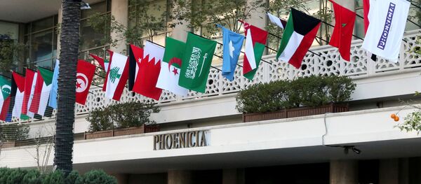 Las banderas de los países integrantes de la Liga Árabe - Sputnik Mundo