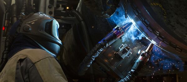 La construcción del gasoducto Nord Stream 2 (archivo) - Sputnik Mundo