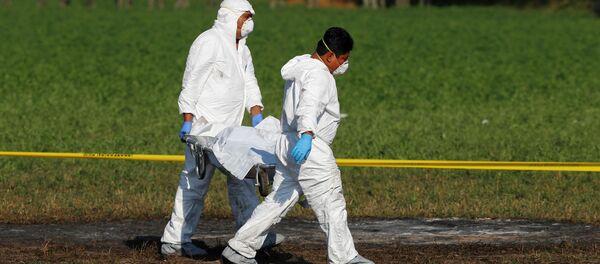 Técnicos forenses en el lugar de la explosión en Tlahuelilpan, México - Sputnik Mundo
