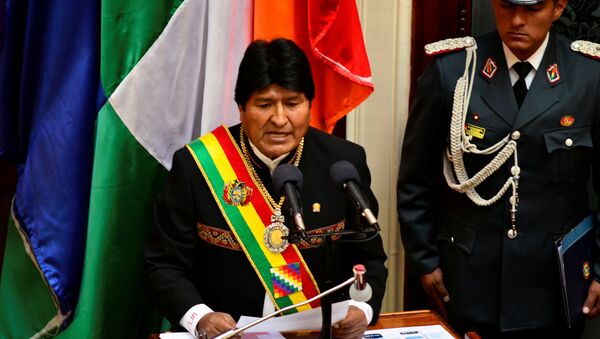 Evo Morales, presidente de Bolivia - Sputnik Mundo