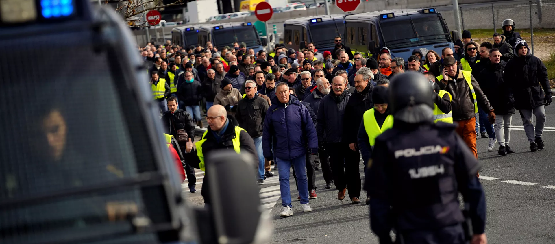 Protestas de los taxistas españoles en Madrid, España - Sputnik Mundo, 1920, 22.01.2019