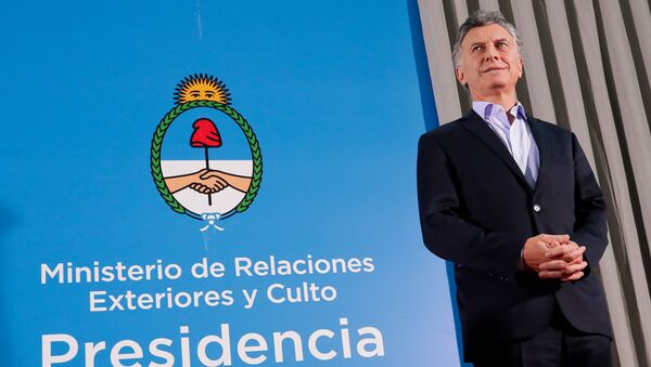 El presidente de Argentina, Mauricio Macri - Sputnik Mundo